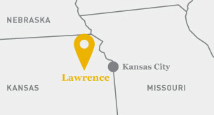 Lawrence, Kansas Map